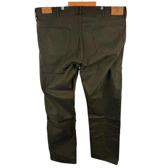 Polo Ralph Lauren Varick Slim Straight Mens 44Bx30 Green Stretch Chino Pants NEW - Picture 3 of 8